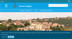 Desktop Screenshot of comune.sagama.or.it